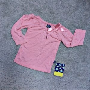 Kickee Pants Pink Peasant Long-Sleeved Shirt